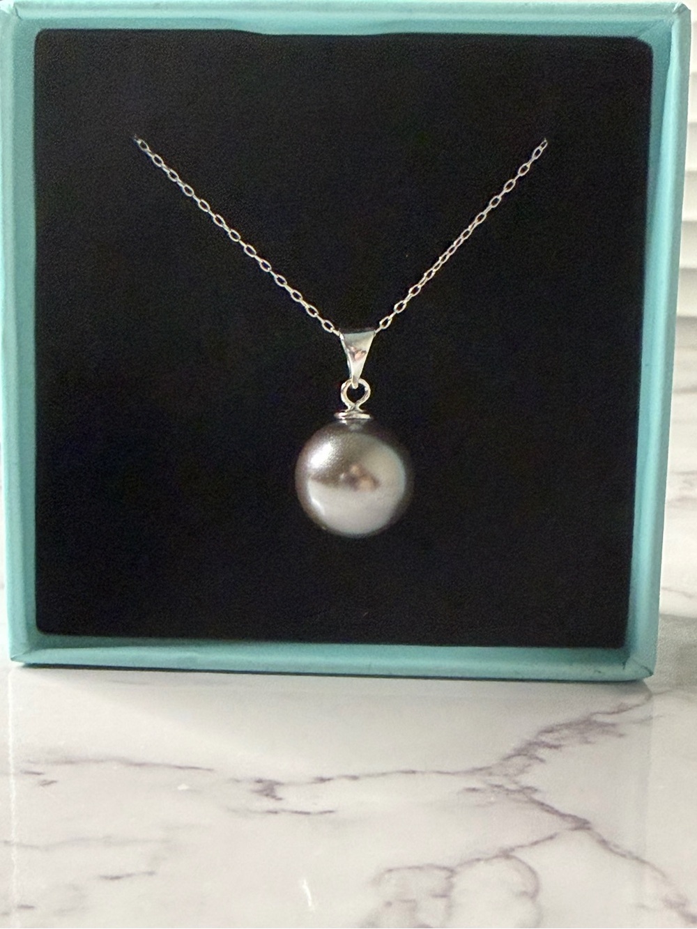 Sterling Silver Pearl Necklace